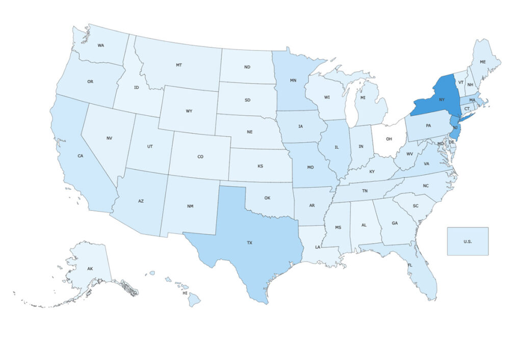 HASS State Legislative Tracker Map