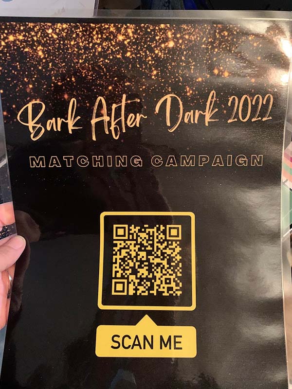 Bark After Dark 2022 QR Code Donation Flyer - 10 Ways Shelters and Rescues Can Use QR Codes Today